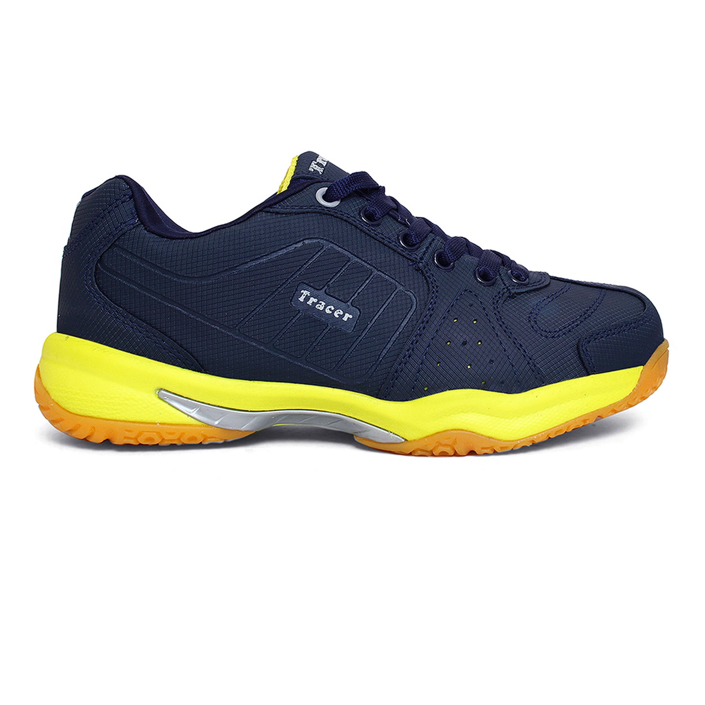 Tennis Badminton Sports Shoe For Kid's Navy Neon