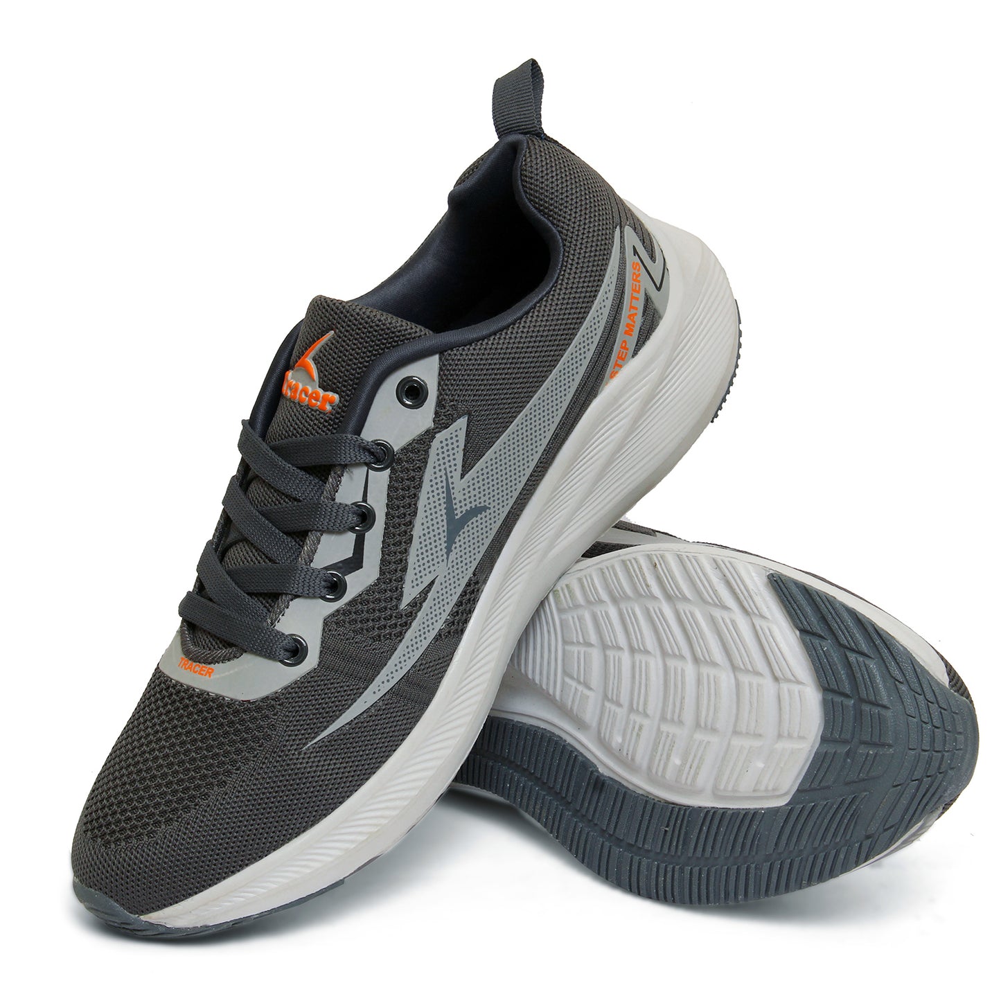 Running Shoes Grey Orange