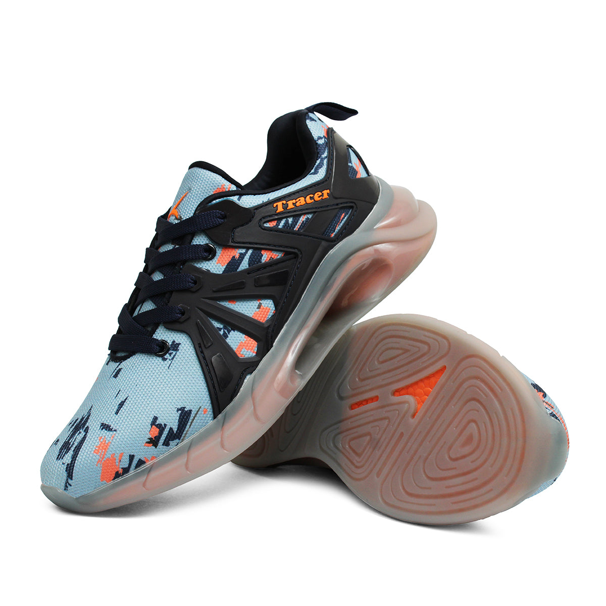 Men's Sneakers Grey Orange