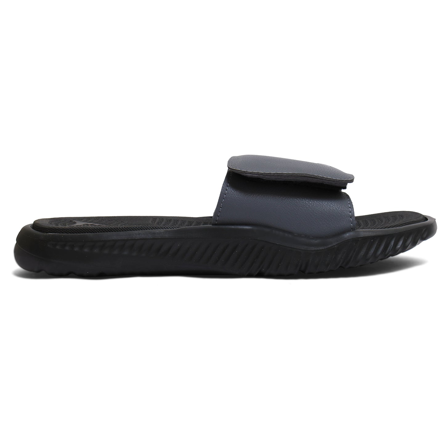 Flat Slippers For Men's Grey