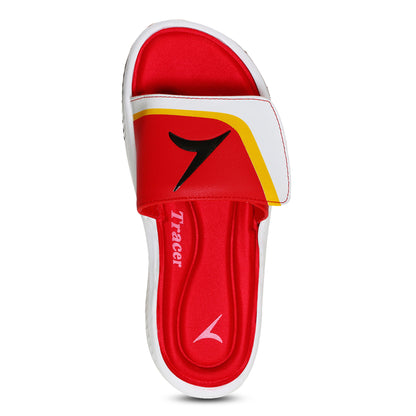  Flat Slippers For Men's Red