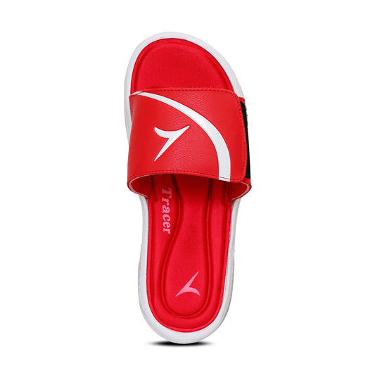 Flat Slippers For Men's Red