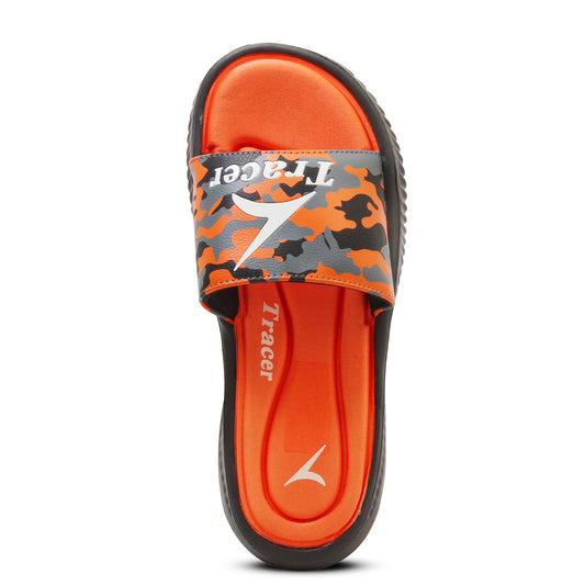 Flat Slippers For Men's Orange