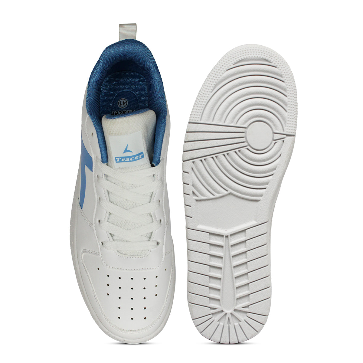 Men Sneakers White Blue