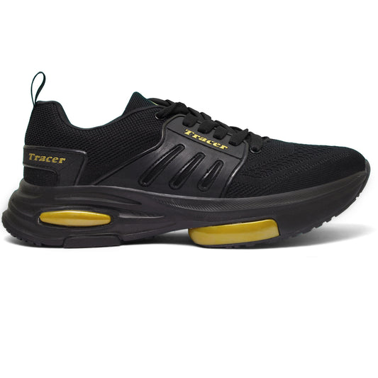  Men Running Shoes Black Gold