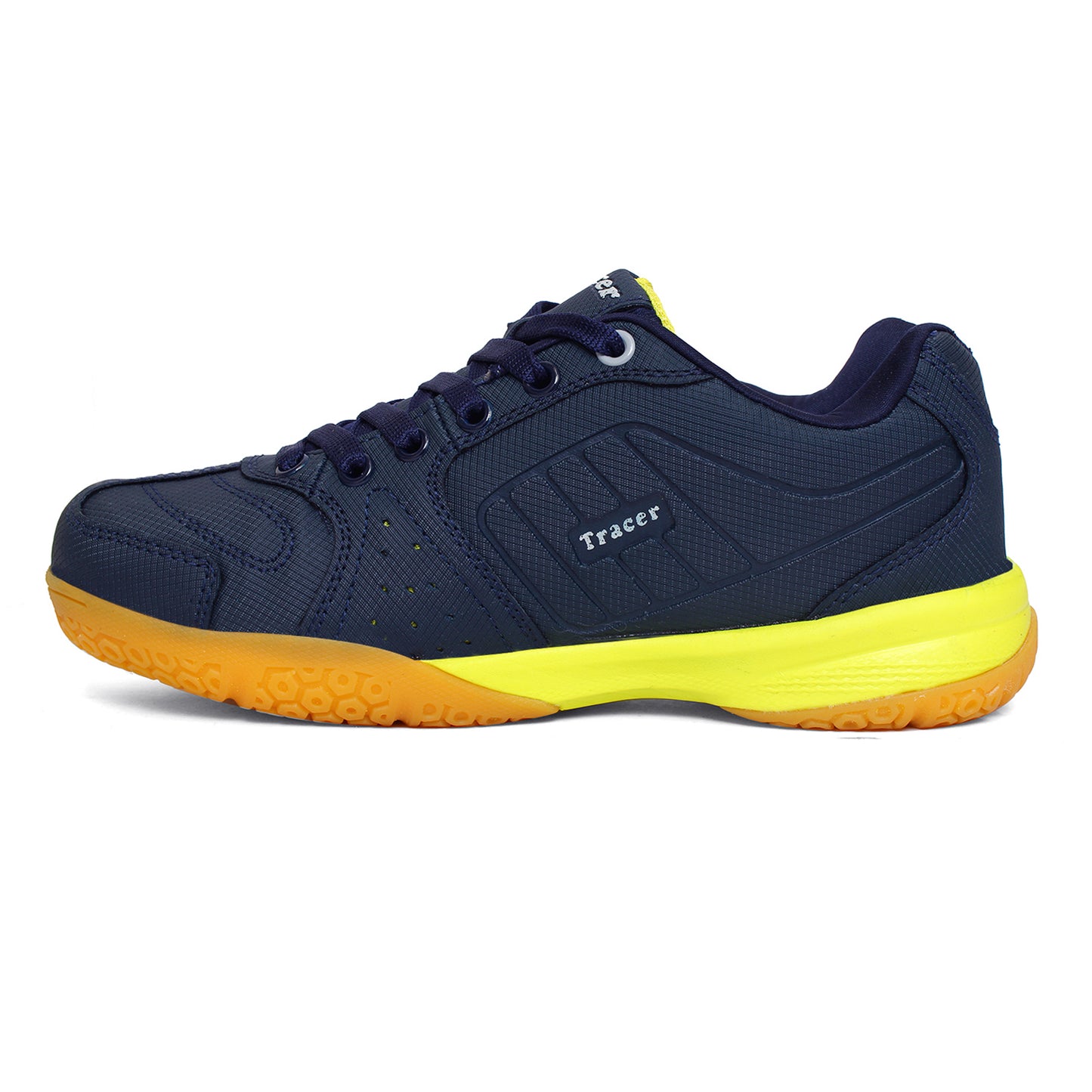 Tennis Badminton Sports Shoe For Kid's Navy Neon