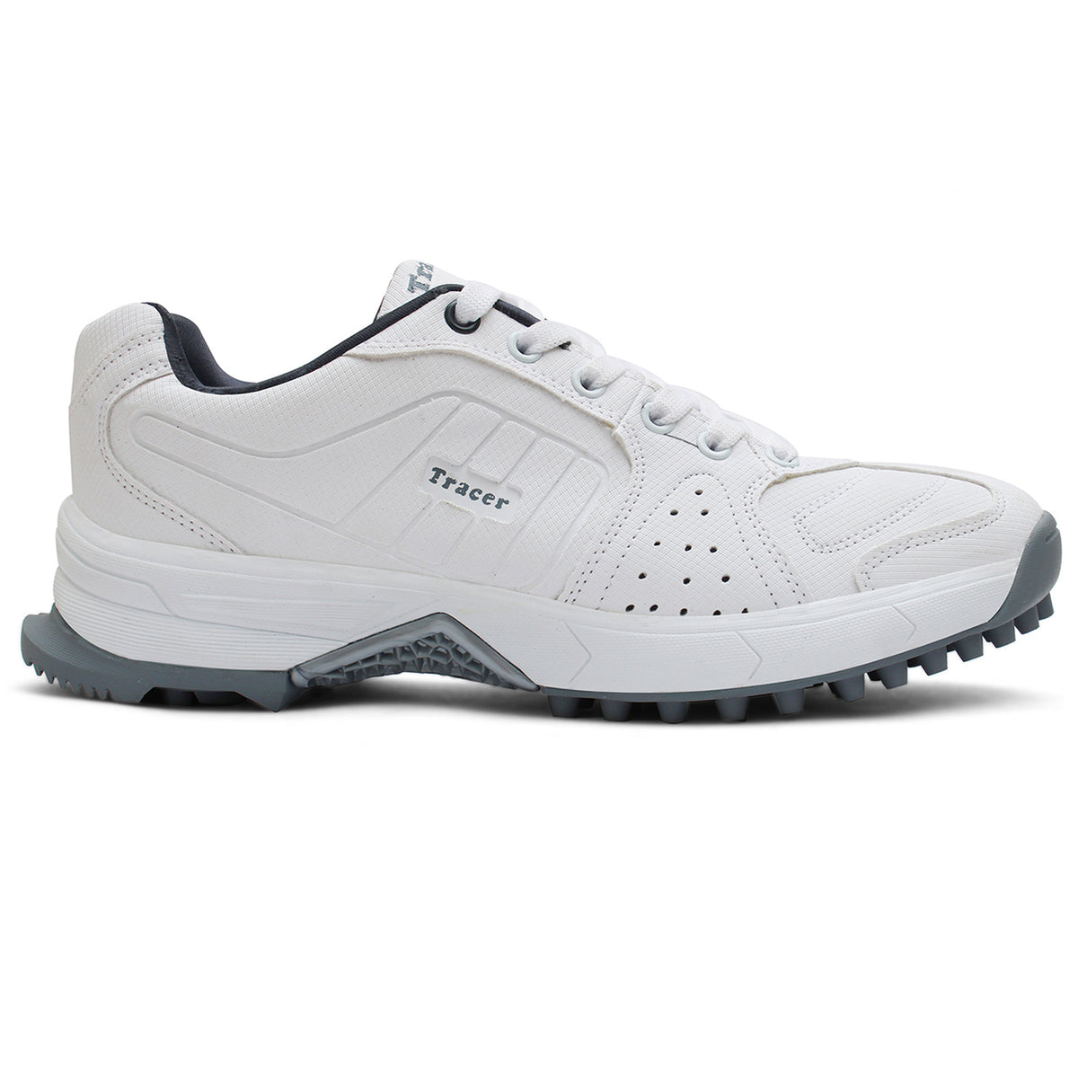 Cricket Shoes White Grey