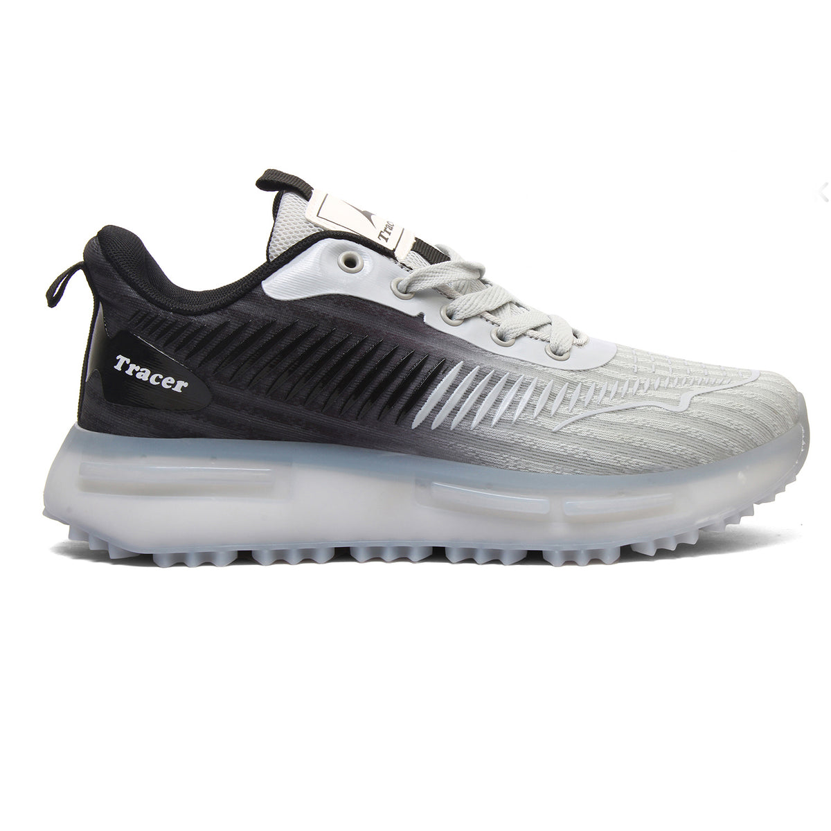  Men's Sneakers L Grey Black