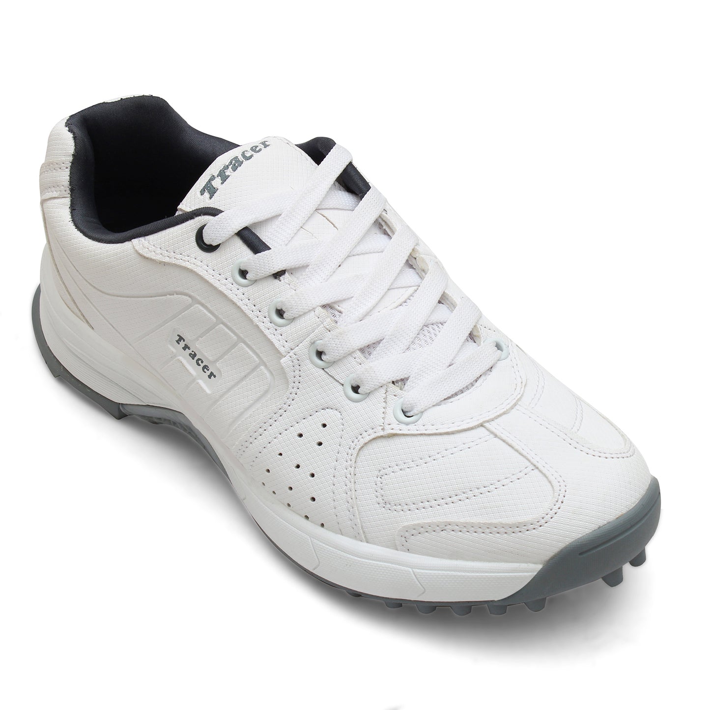 Cricket Shoes White Grey