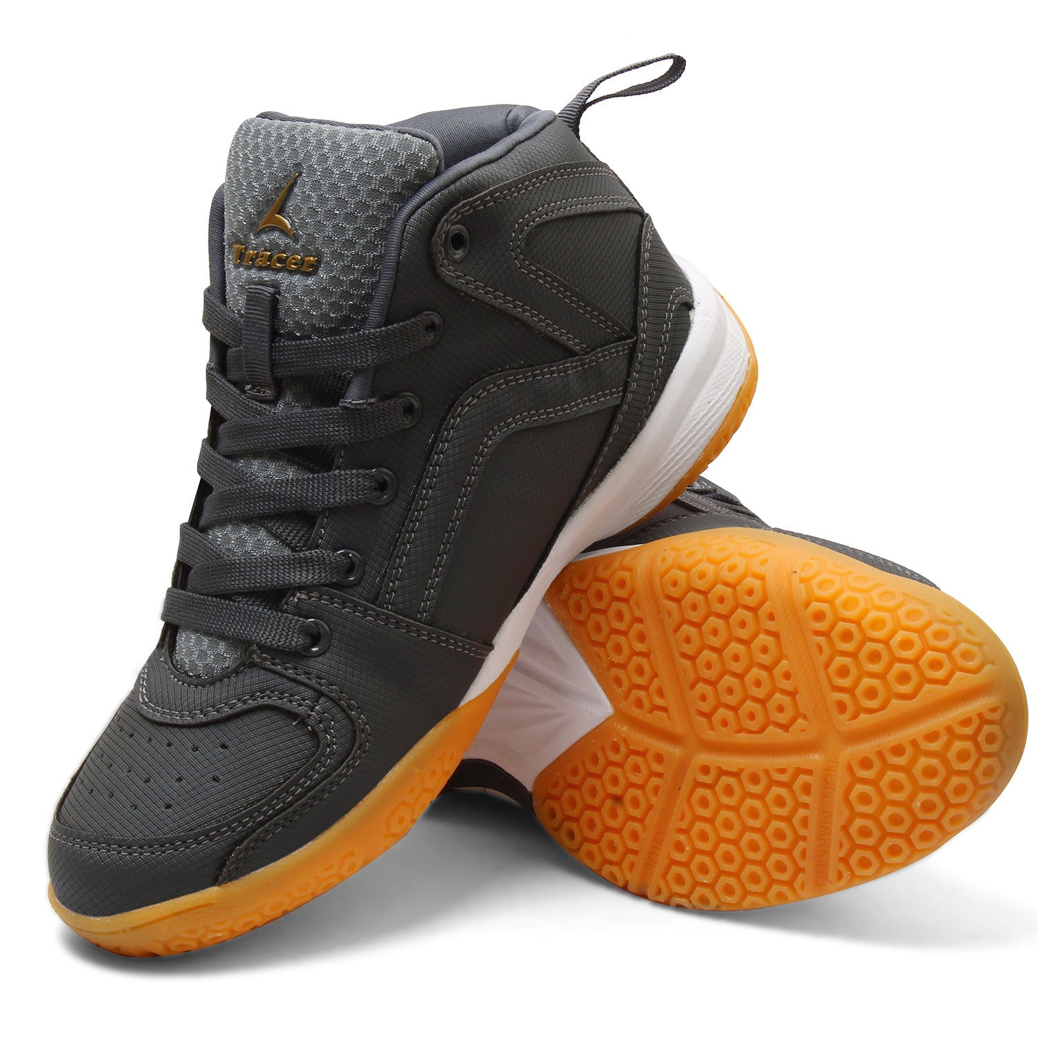 Tracer Jumpstart 1705 Basketball Sports Shoe for Kid's Grey