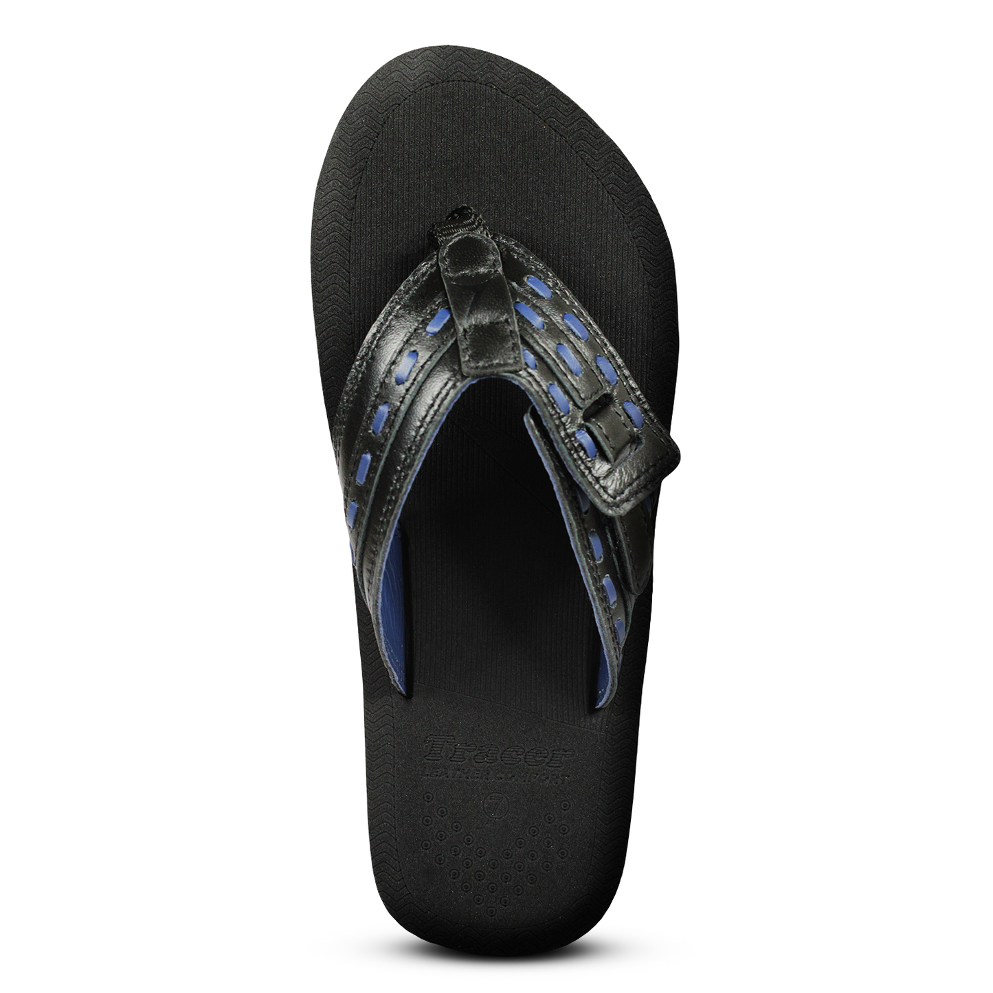 Black and hotsell blue slippers