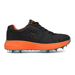 Cricket Shoes Black Orange
