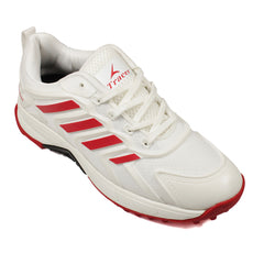 Tracer Shoes | White Red | Cricket Shoes