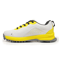 Tracer T-Spinner 194 Cricket Shoes in White Yellow Color