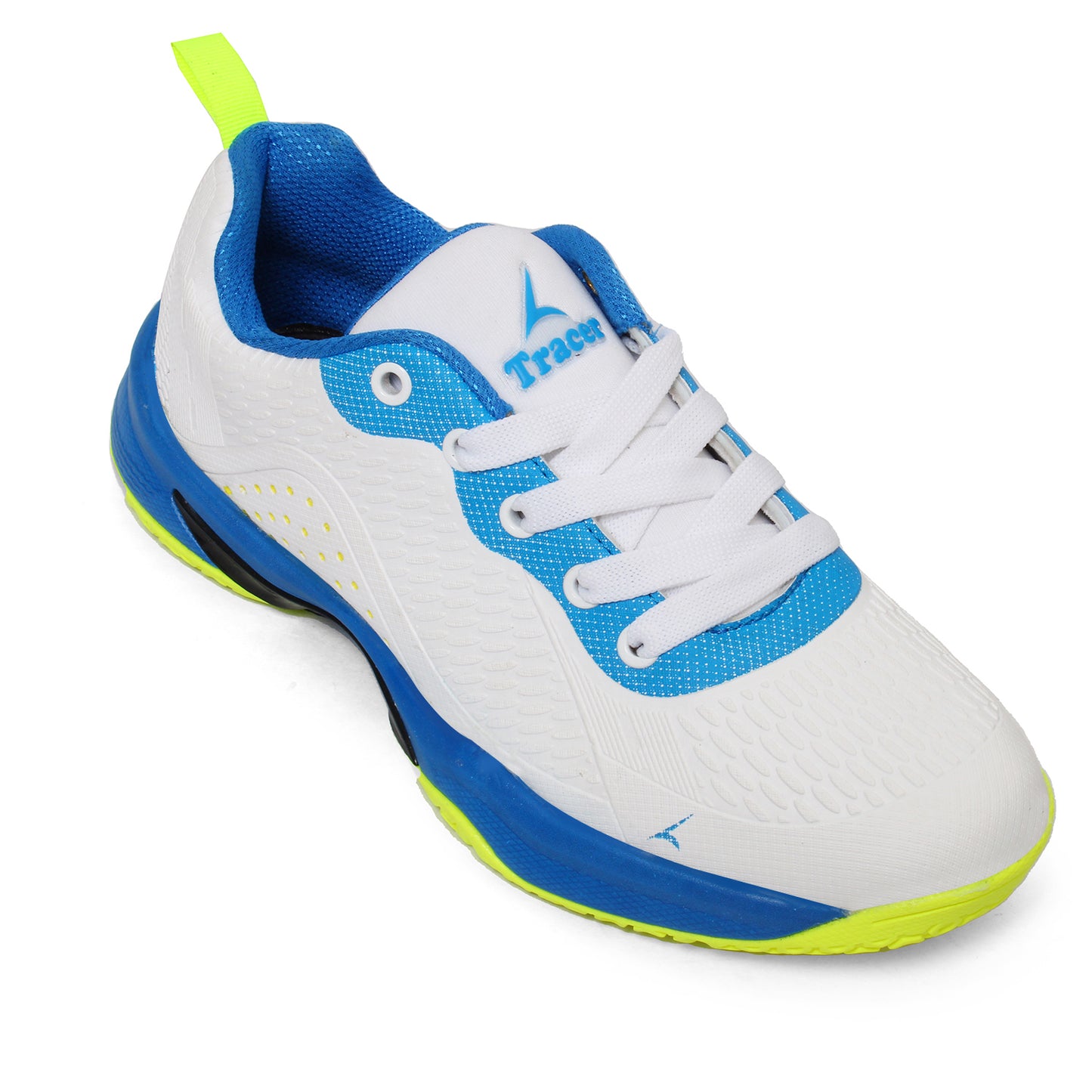 Tracer Tennis Badminton Sports Shoe For Kid's White