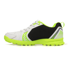 Tracer Cricket Shoe White Neon