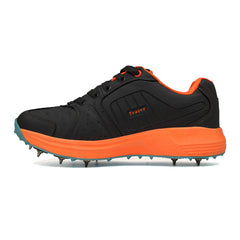 Cricket Shoes Black Orange