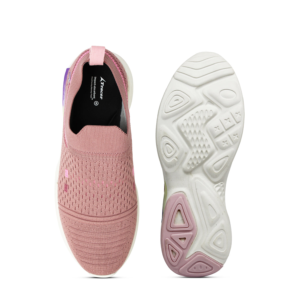 Walking Slip-On Shoes Pink
