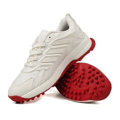 Tracer Shoes | White Red | Cricket Shoes