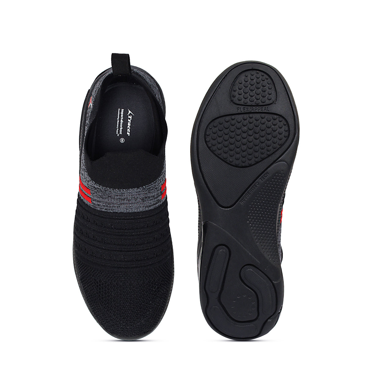 Laceless Men's Running Shoes Black