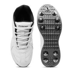 Cricket Shoes White Grey