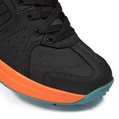 Cricket Shoes Black Orange