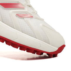 Tracer Shoes | White Red | Cricket Shoes