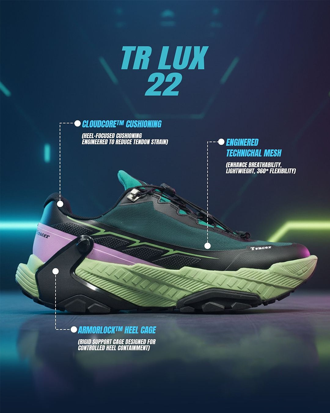 Tracer Shoes | Green | Men's Collection