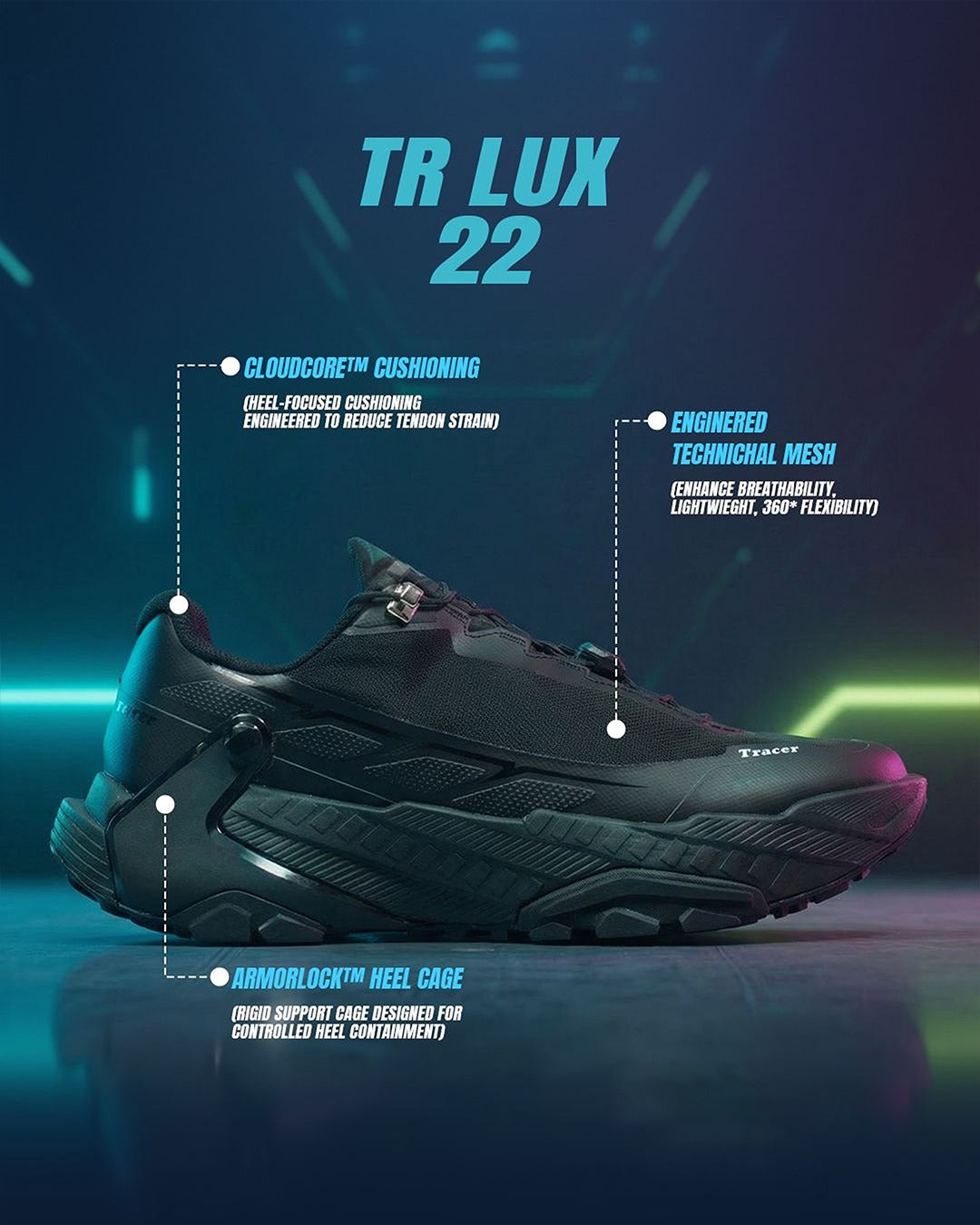 Tracer Shoes | Black | Men's Collection