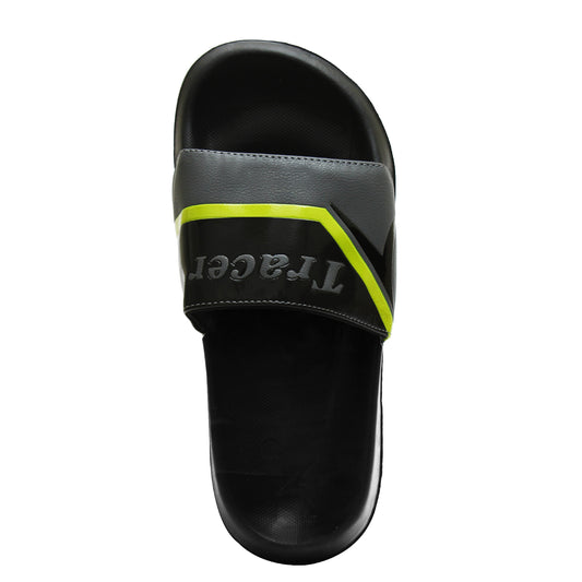 Flat Slippers For Men's Black Green