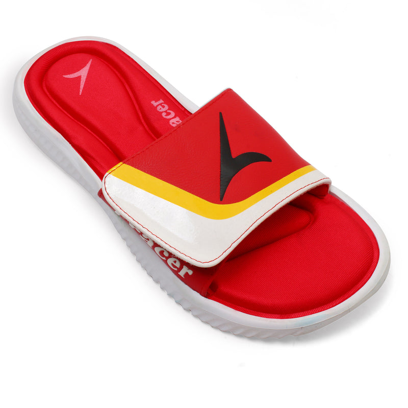  Flat Slippers For Men's Red
