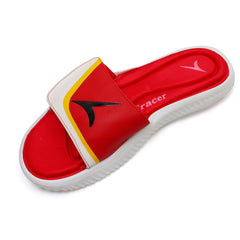  Flat Slippers For Men's Red