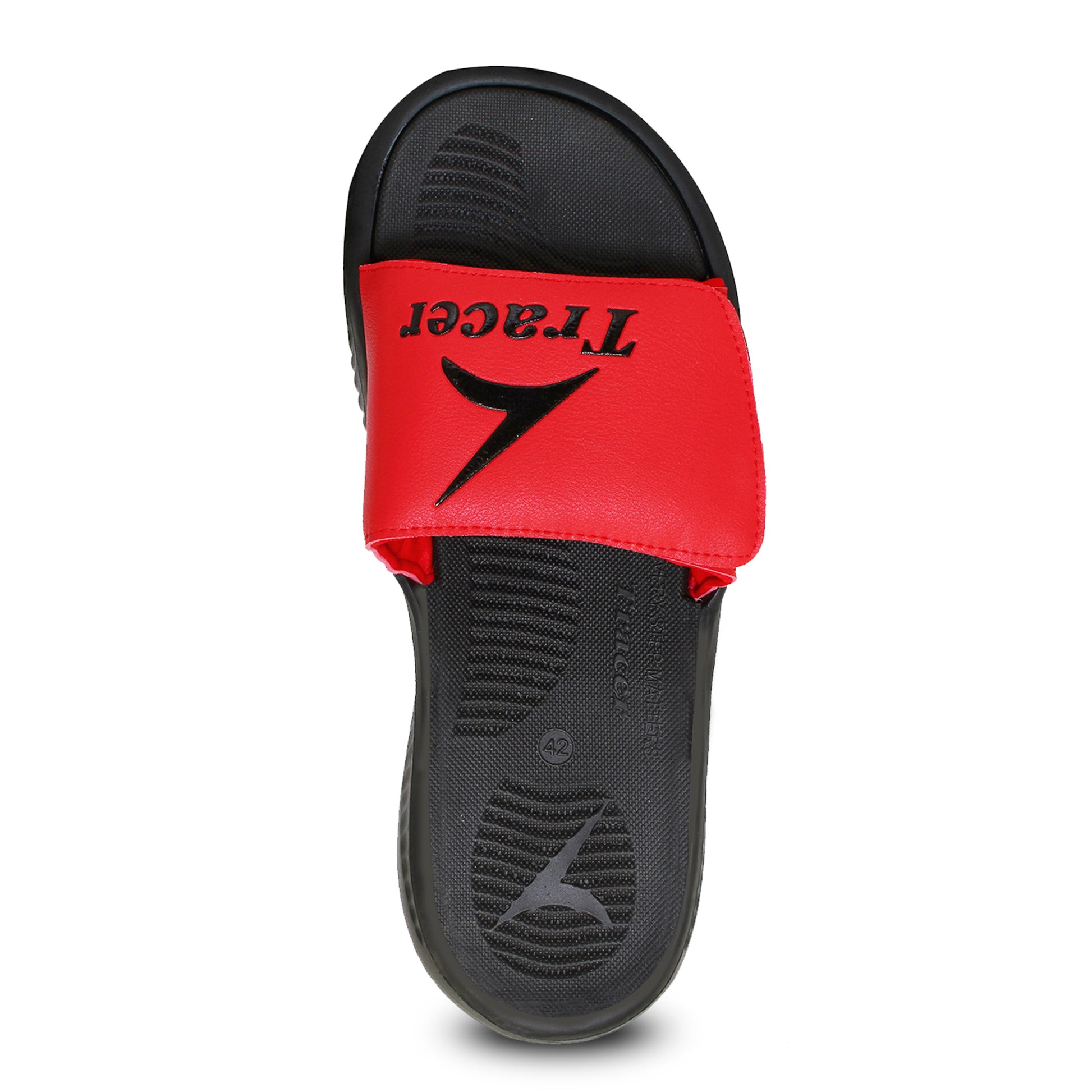 Flat Slippers For Men's Red