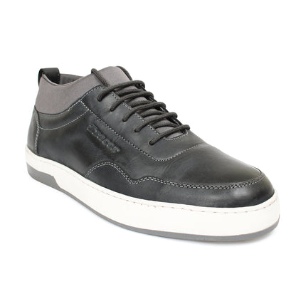 Stylish Leather Shoes Grey